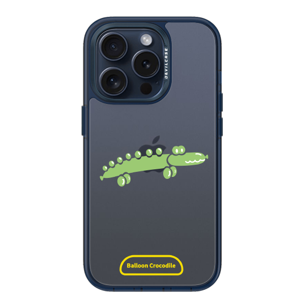 彩繪手機殼 - 氣球鱷魚 | 惡魔防摔殼(標準版): 透海藍