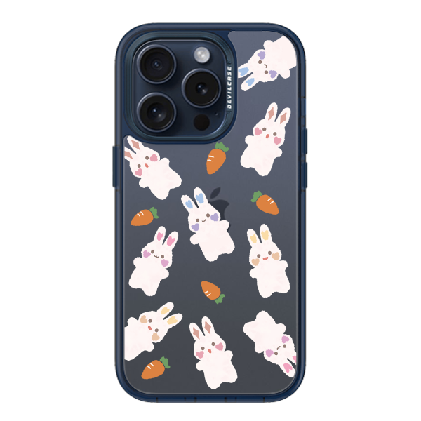 彩繪手機殼 - 兔與胡蘿蔔 | 惡魔防摔殼(標準版): 透海藍