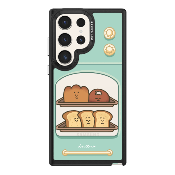 彩繪手機殼 - 烤箱裡的麵包 | 惡魔防摔殼(標準版): 黑色