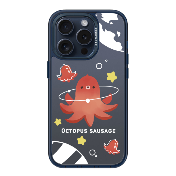 彩繪手機殼 - 章魚香腸小宇宙 | 惡魔防摔殼(標準版): 透海藍
