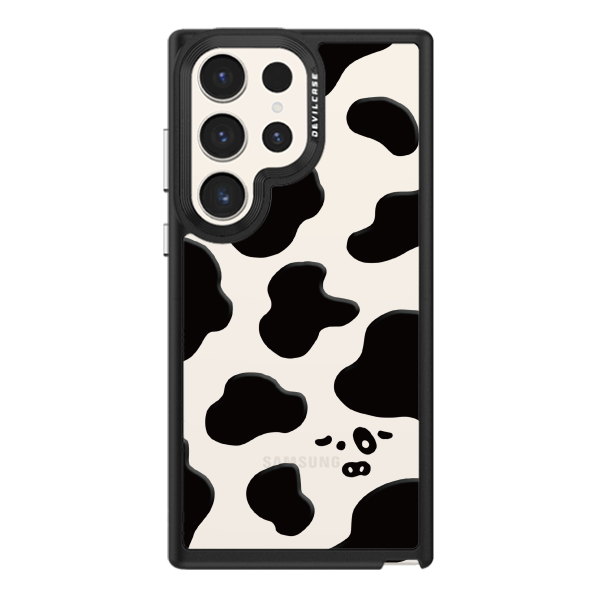 彩繪手機殼 - 黑色奶牛紋 | 惡魔防摔殼(標準版): 黑色