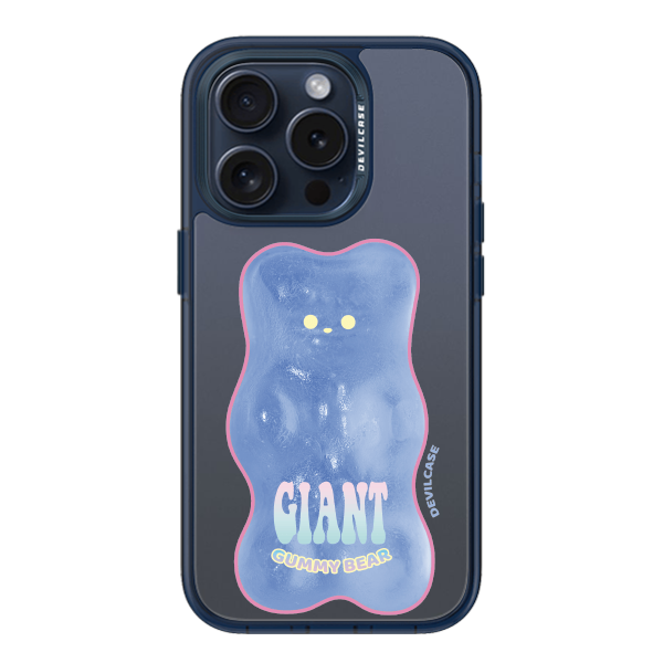 彩繪手機殼 - 巨大小熊軟糖 | 惡魔防摔殼(標準版): 透海藍