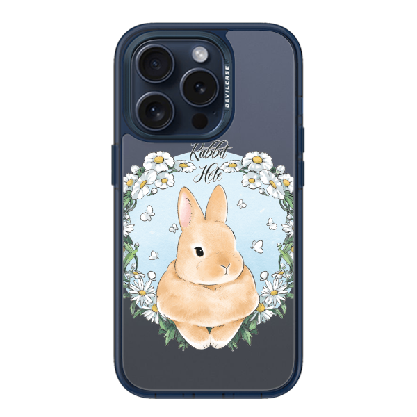 彩繪手機殼 - 小雛菊兔子洞 | 惡魔防摔殼(標準版): 透海藍