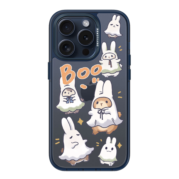 彩繪手機殼 - 幽靈兔子 | 惡魔防摔殼(標準版): 透海藍