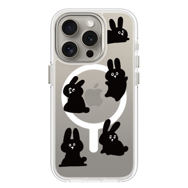 彩繪手機殼 - 一群黑兔 | 惡魔防摔殼(磁吸版)