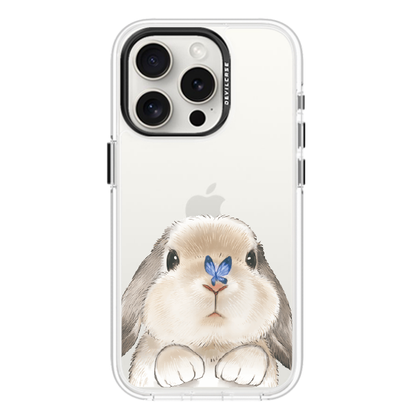 彩繪手機殼 - 兔兔小蝴蝶 | 惡魔防摔殼(標準版)