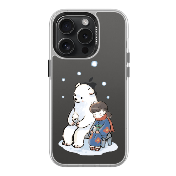 彩繪手機殼 - 北極熊下午茶 | 惡魔防摔殼(標準版): 透明