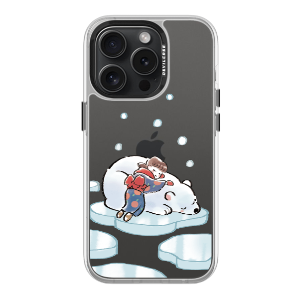 彩繪手機殼 - 北極熊睡睡 | 惡魔防摔殼(標準版): 透明