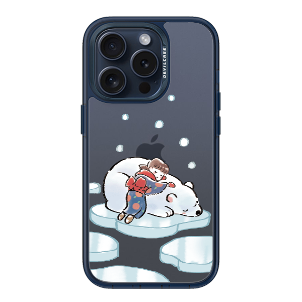 彩繪手機殼 - 北極熊睡睡 | 惡魔防摔殼(標準版): 透海藍