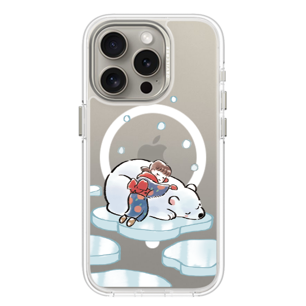 彩繪手機殼 - 北極熊睡睡 | 惡魔防摔殼(磁吸版)