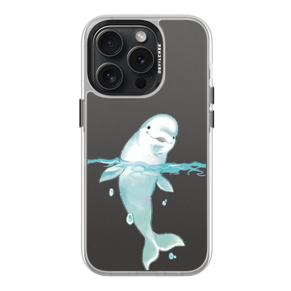 彩繪手機殼 - 海洋生物白鯨 | 惡魔防摔殼(標準版): 透明