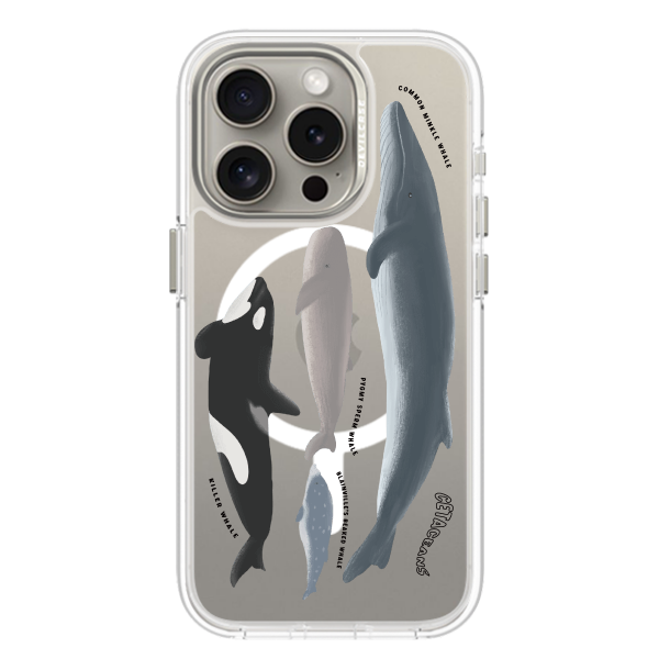 彩繪手機殼 - 鯨魚們 | 惡魔防摔殼(磁吸版)