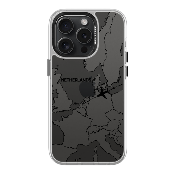 彩繪手機殼 - 飛往阿姆斯特丹 | 惡魔防摔殼(標準版): 透明