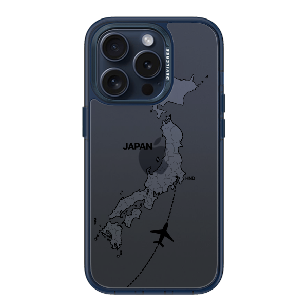 彩繪手機殼 - 飛往東京羽田機場 | 惡魔防摔殼(標準版): 透海藍