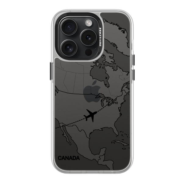 彩繪手機殼 - 飛往多倫多機場 | 惡魔防摔殼(標準版): 透明