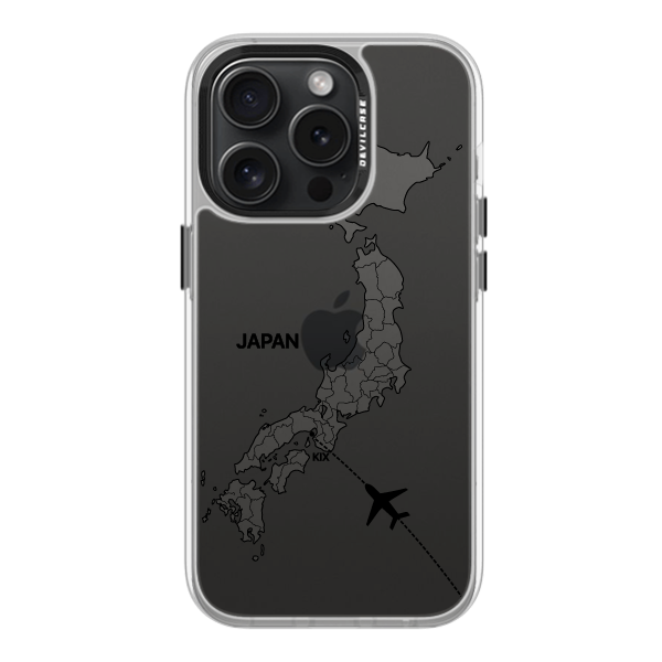 彩繪手機殼 - 飛往大阪關西機場 | 惡魔防摔殼(標準版): 透明