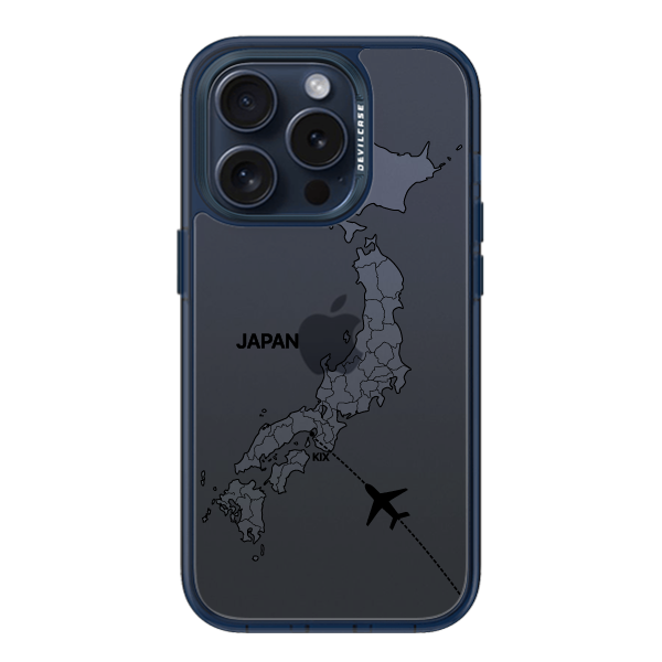 彩繪手機殼 - 飛往大阪關西機場 | 惡魔防摔殼(標準版): 透海藍