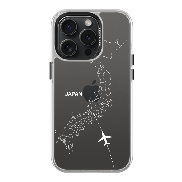 彩繪手機殼 - 飛往日本名古屋(白) | 惡魔防摔殼(標準版): 透明