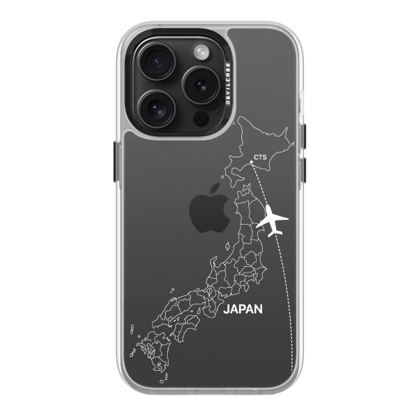 彩繪手機殼 - 飛往札幌新千歲機場(白) | 惡魔防摔殼(標準版): 透明