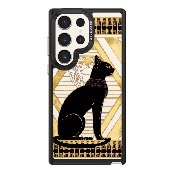 彩繪手機殼 - 古文明埃及貓 | 惡魔防摔殼(標準版): 黑色