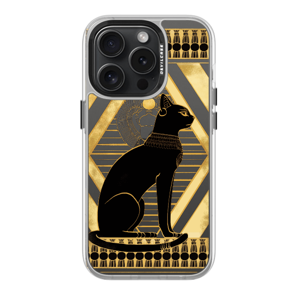 彩繪手機殼 - 古文明埃及貓 | 惡魔防摔殼(標準版): 透明