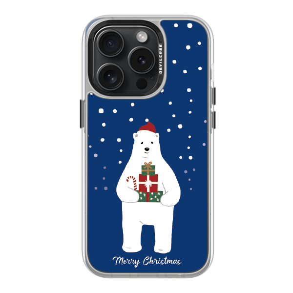 彩繪手機殼 - 聖誕北極熊 | 惡魔防摔殼(標準版): 透明