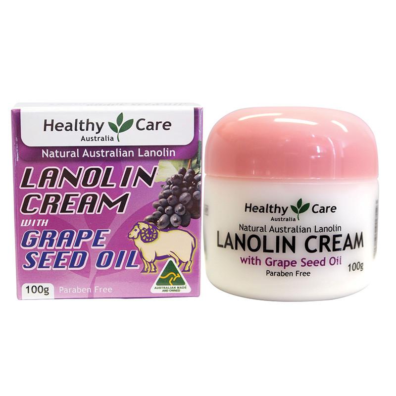Healthy Care Lanolin Cream With Grape Seed 100g | Healthy Care