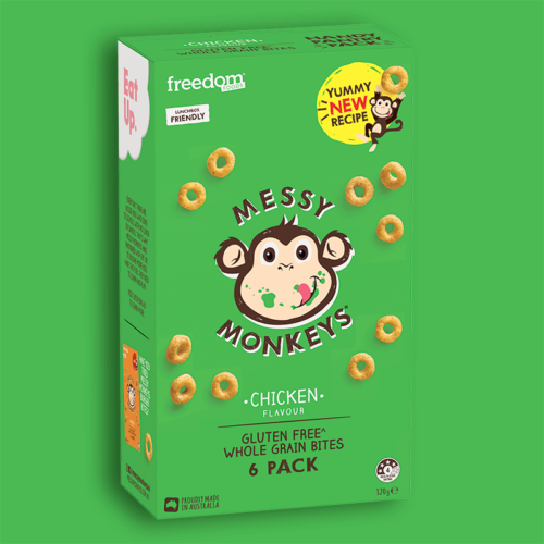 Messy Monkeys Whole Grain Bites - Chicken (6x20g)