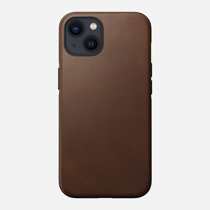 Nomad  Modern Leather Case: Rustic Brown - iPhone 13 Series